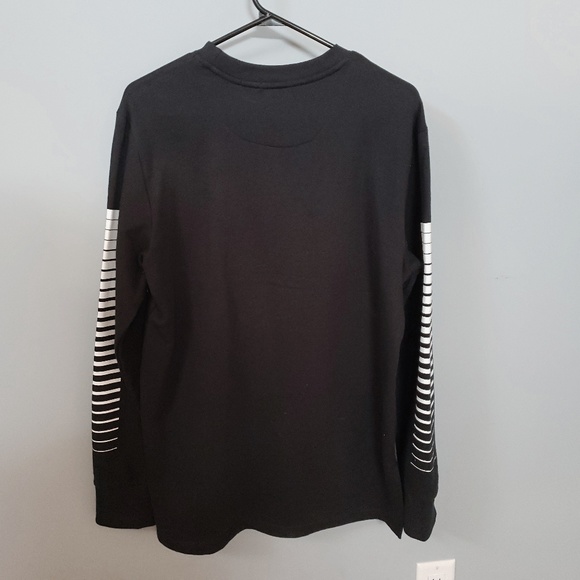Black White Stripped Sweatshirt - Picture 6 of 6